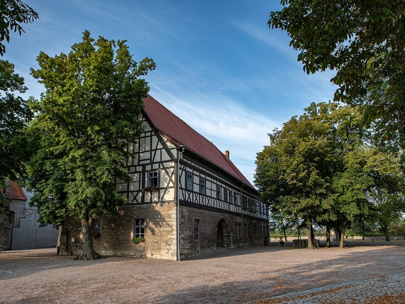 Burg Weißensee mit zentralem Burghof
