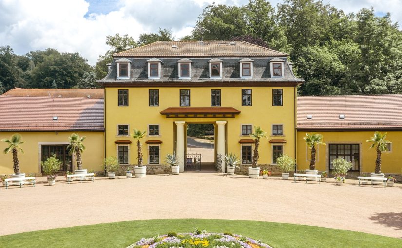 Park Altenstein: Innenhof vor dem Hofmarschallamt