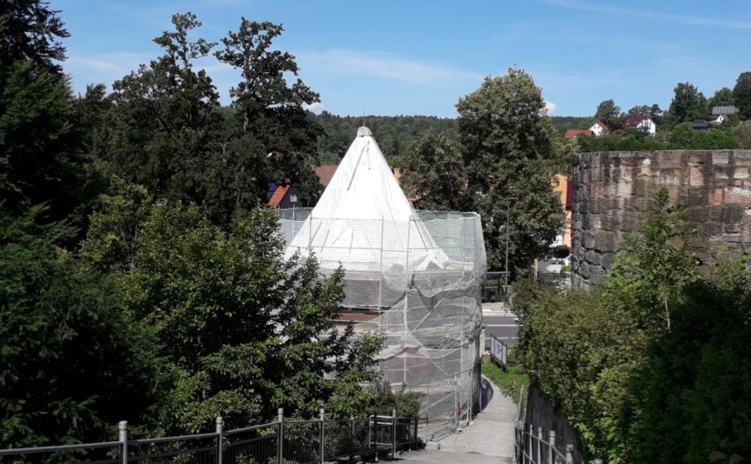 Brunnenhaus auf Schloss Bertholdsburg wird saniert