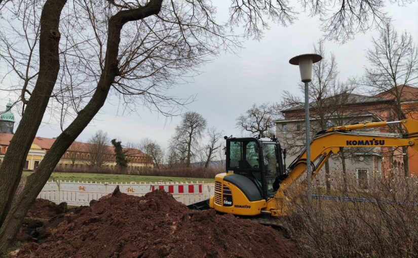 200 Kubikmeter Wasser für den Ernstfall | Einbau einer neuen Löschwasserzisterne auf Schloss Sondershausen wird vorbereitet