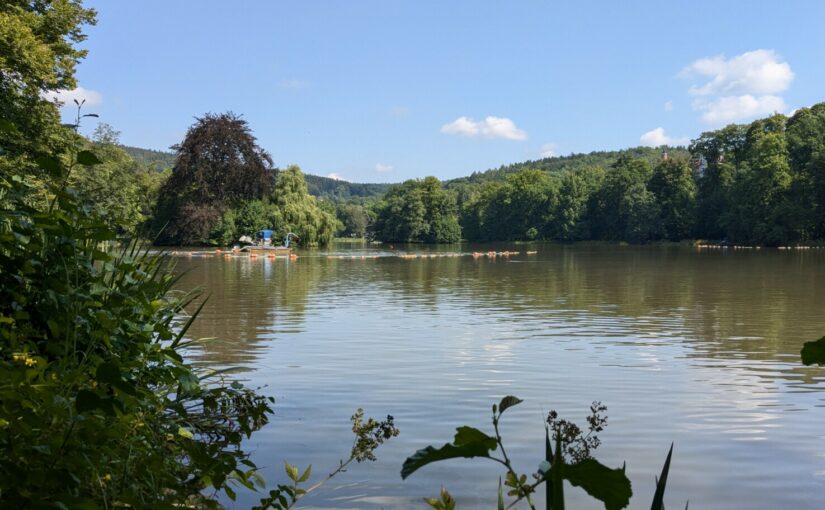 10.000 Tonnen Schlamm aus dem Greizer Parksee entfernt