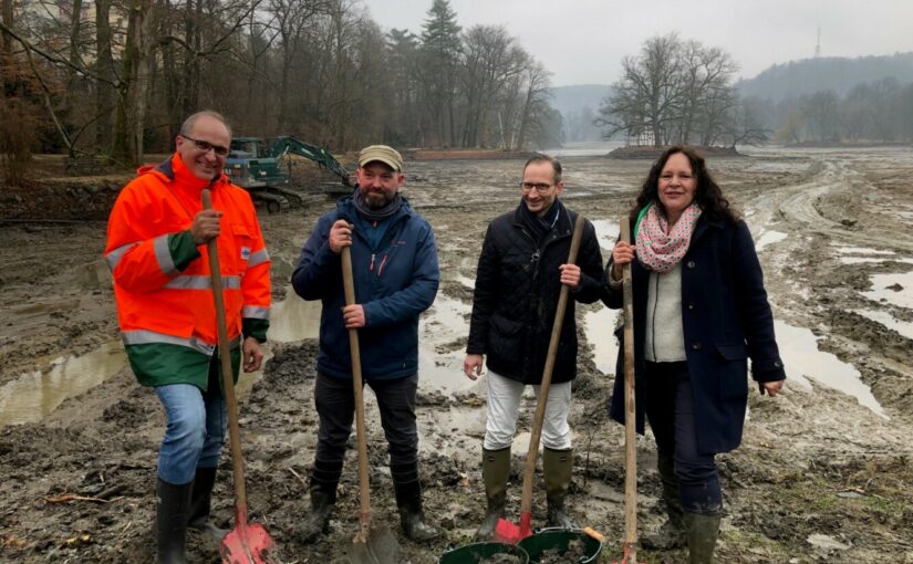 Bergfest bei der Revitalisierung des Greizer Parksees
