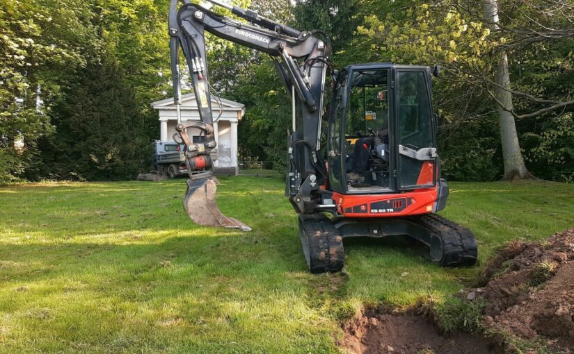 Kanalreparatur im Englischen Garten Gotha