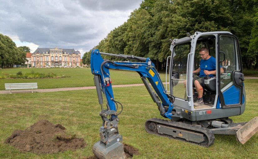 Historischer Weg wird im Schlosspark Molsdorf wiederhergestellt